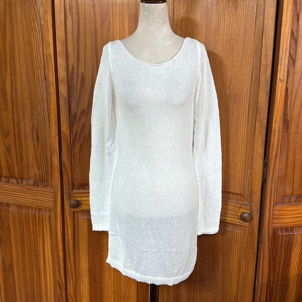 Rumored “Sweet Talker” Open Back Knit Mini Dress
